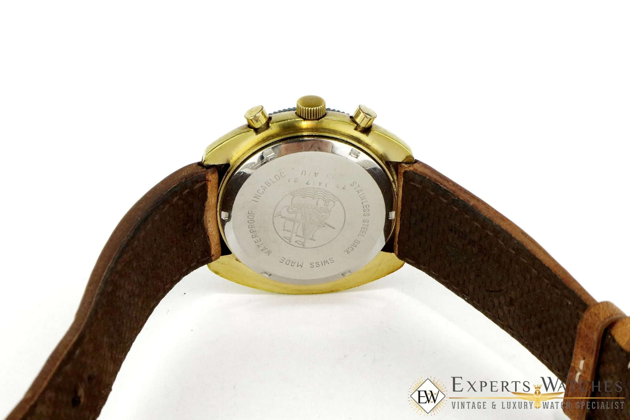 Vintage 1960's Jules Jurgensen Gigandet Valjoux 72 Chronograph World Timer Watch