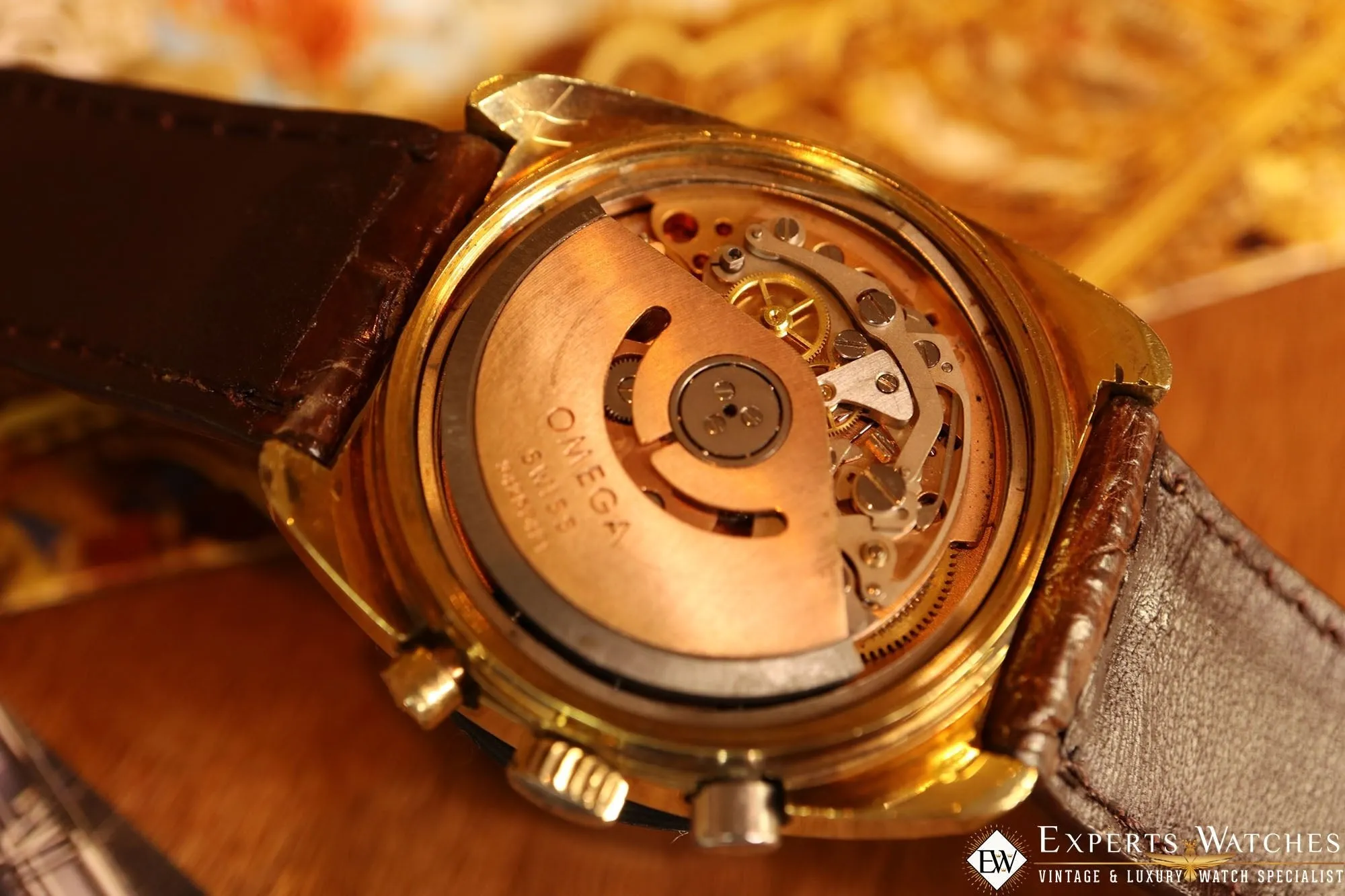 VINTAGE 1972 OMEGA SEAMASTER 176.007 Cal 1040 Chronograph GOLD Fill JEDI Watch