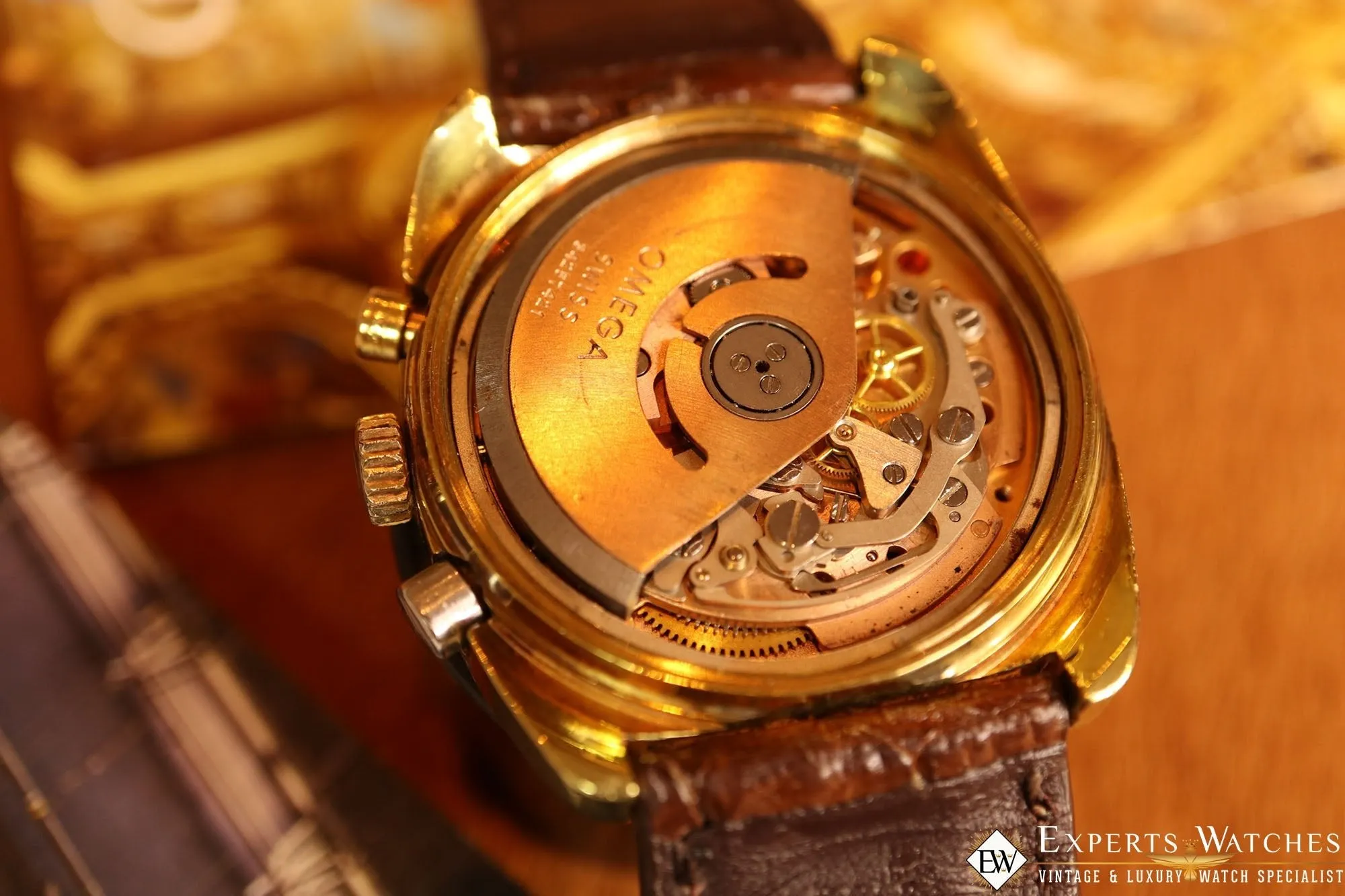 VINTAGE 1972 OMEGA SEAMASTER 176.007 Cal 1040 Chronograph GOLD Fill JEDI Watch