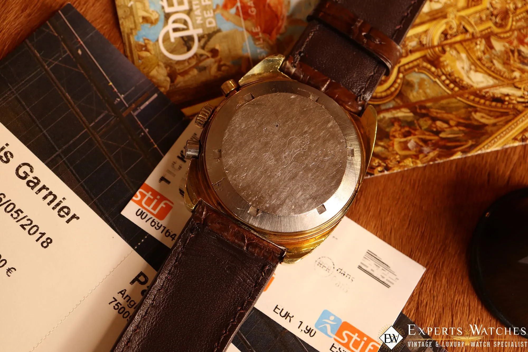 VINTAGE 1972 OMEGA SEAMASTER 176.007 Cal 1040 Chronograph GOLD Fill JEDI Watch