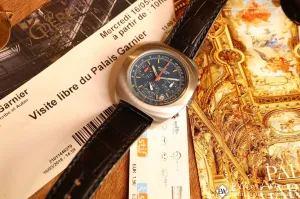 Vintage Breitling Long Plaing Dat. 7103 .3 1970's Valjoux 7740 Chronograph Date