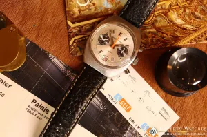 Vintage Breitling REF 592 DATORA Chronograph Watch Cir 1972 Date Valjoux 7734