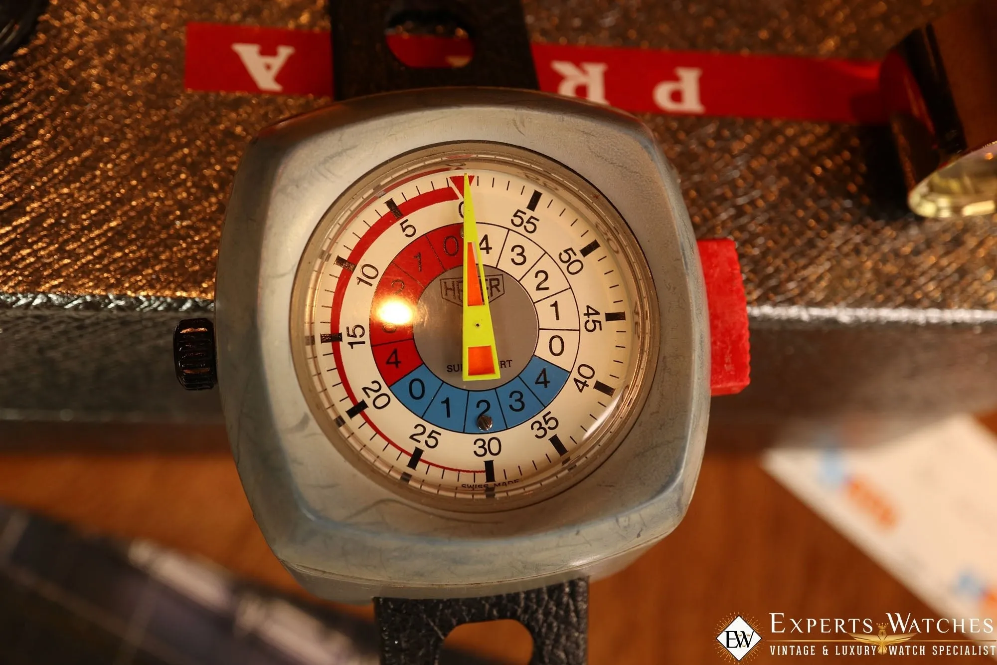 Vintage Heuer SuperSport Yacht Timer Regatta 775.915 Waterprotected Val 7770