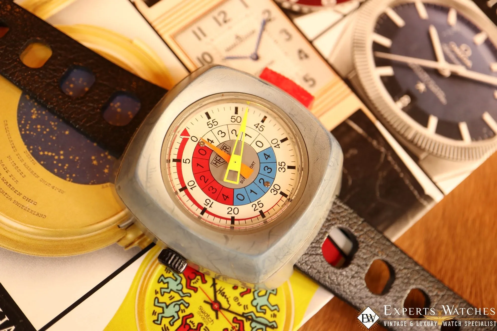 Vintage Heuer SuperSport Yacht Timer Regatta 775.915 Waterprotected Val 7770