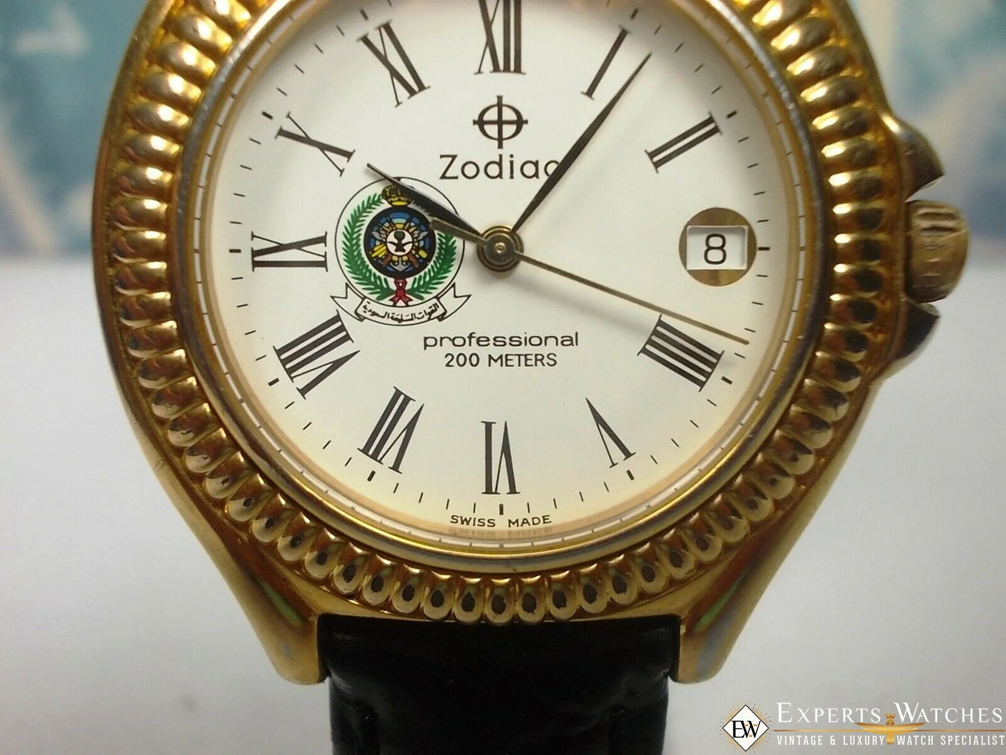Vintage Limited Zodiac Professional 200 Saudi Arabia Armed Forces Military Watch