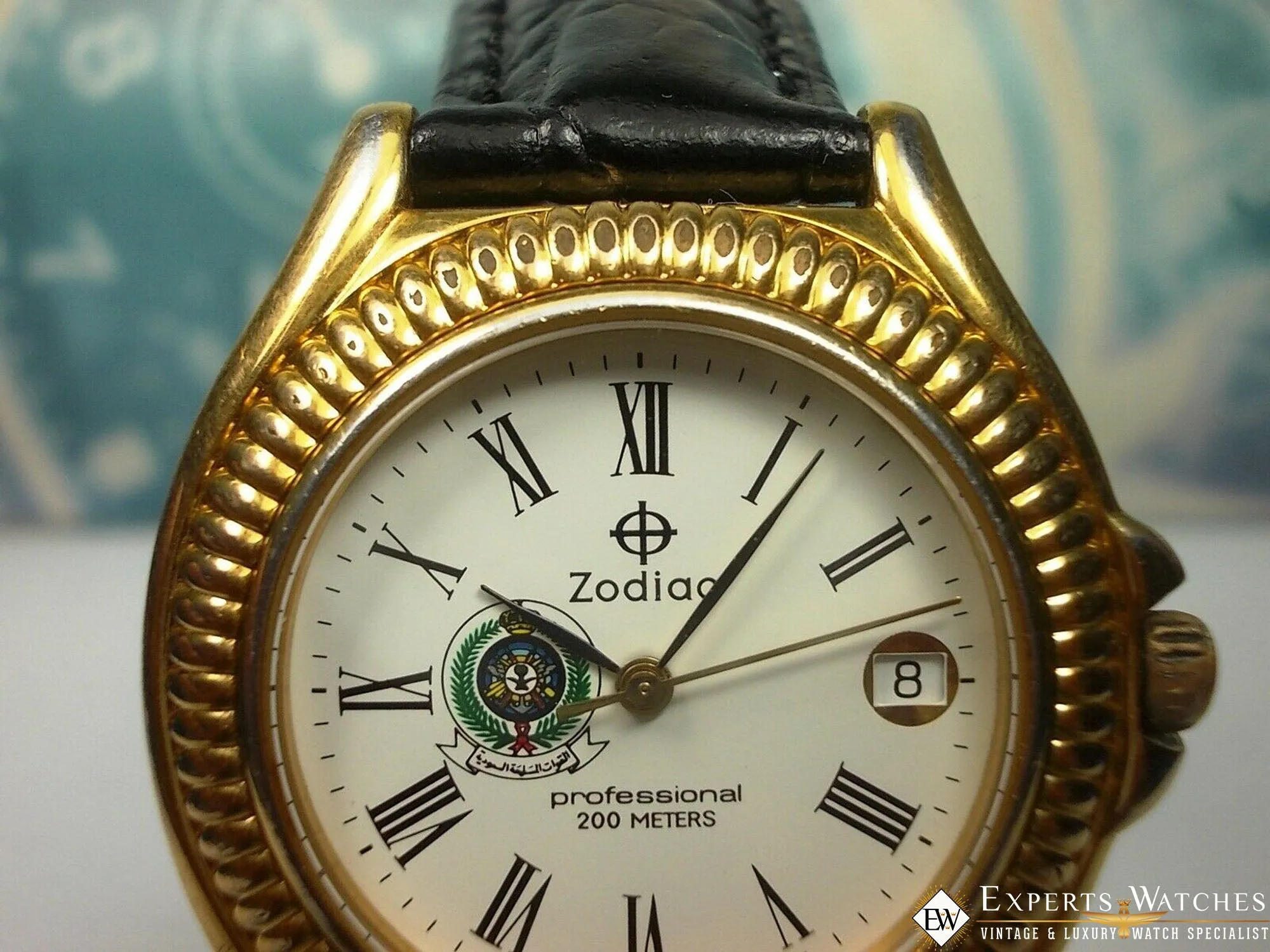Vintage Limited Zodiac Professional 200 Saudi Arabia Armed Forces Military Watch