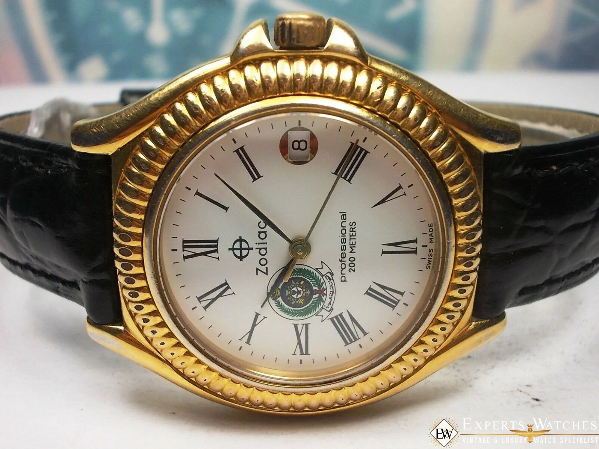 Vintage Limited Zodiac Professional 200 Saudi Arabia Armed Forces Military Watch