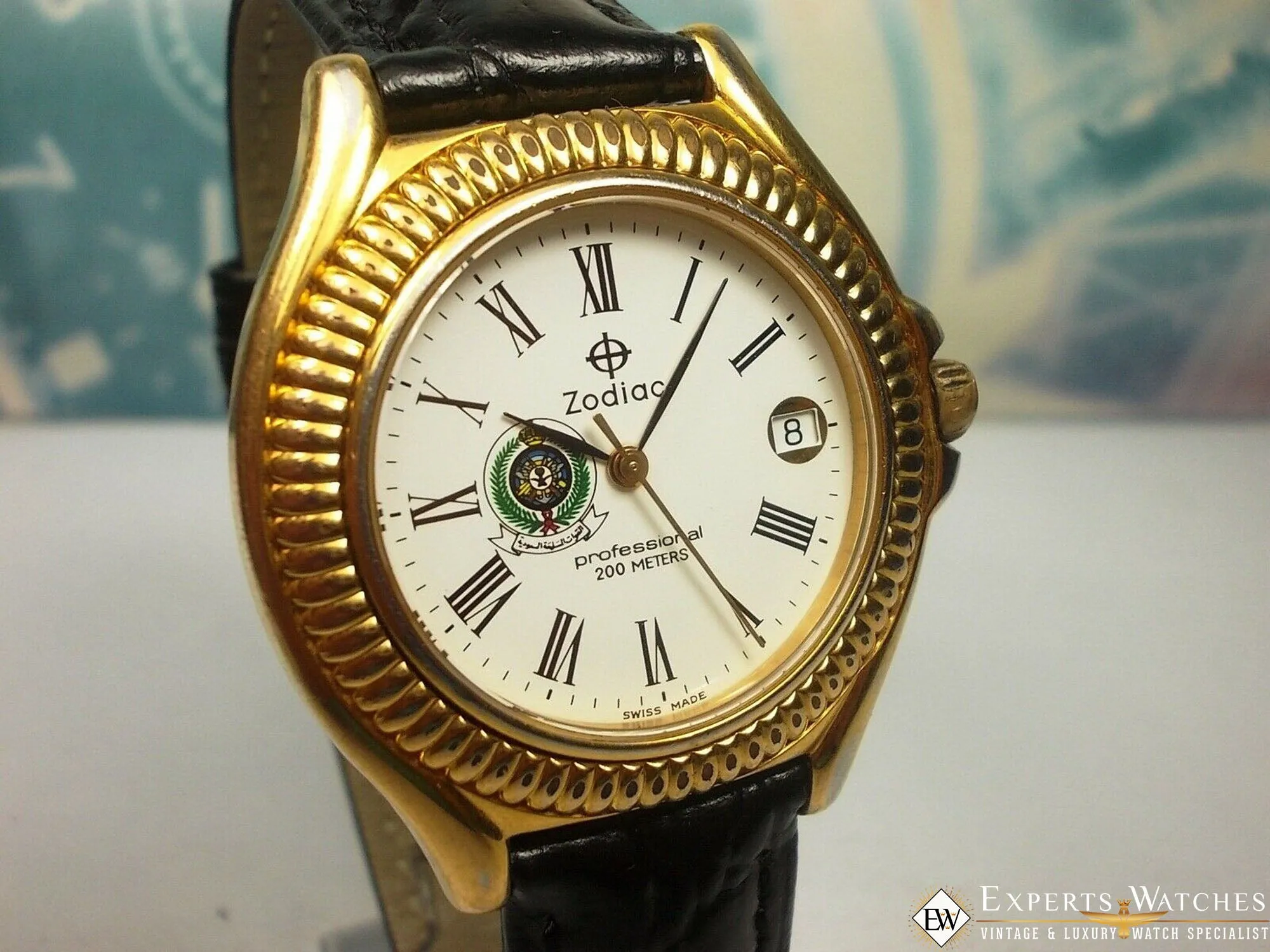 Vintage Limited Zodiac Professional 200 Saudi Arabia Armed Forces Military Watch