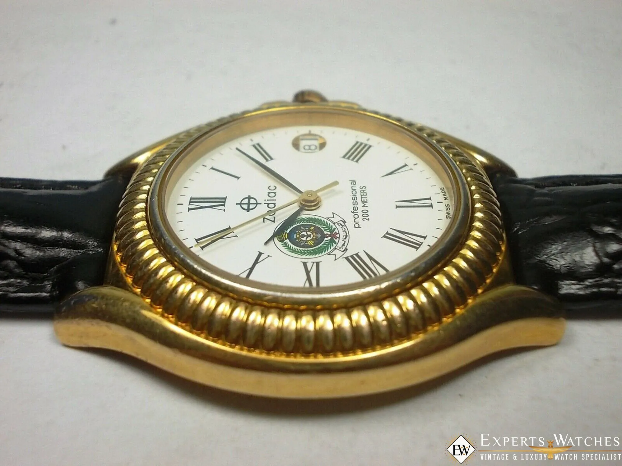 Vintage Limited Zodiac Professional 200 Saudi Arabia Armed Forces Military Watch