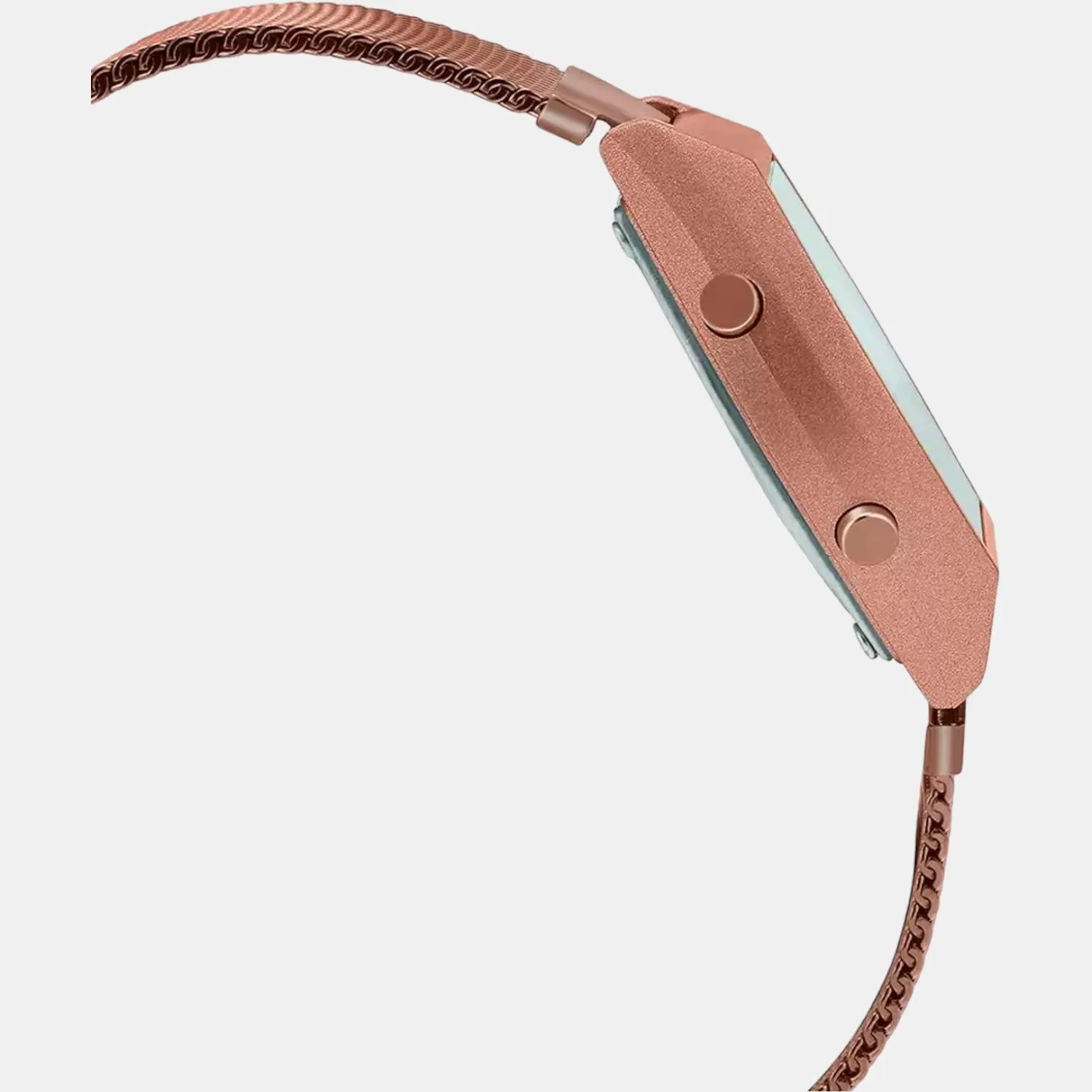 Vintage Unisex Rose Gold Digital Stainless Steel Mesh Band Watch D216 - B640WMR-5ADF