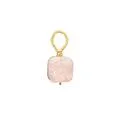 White druzy square - Silver