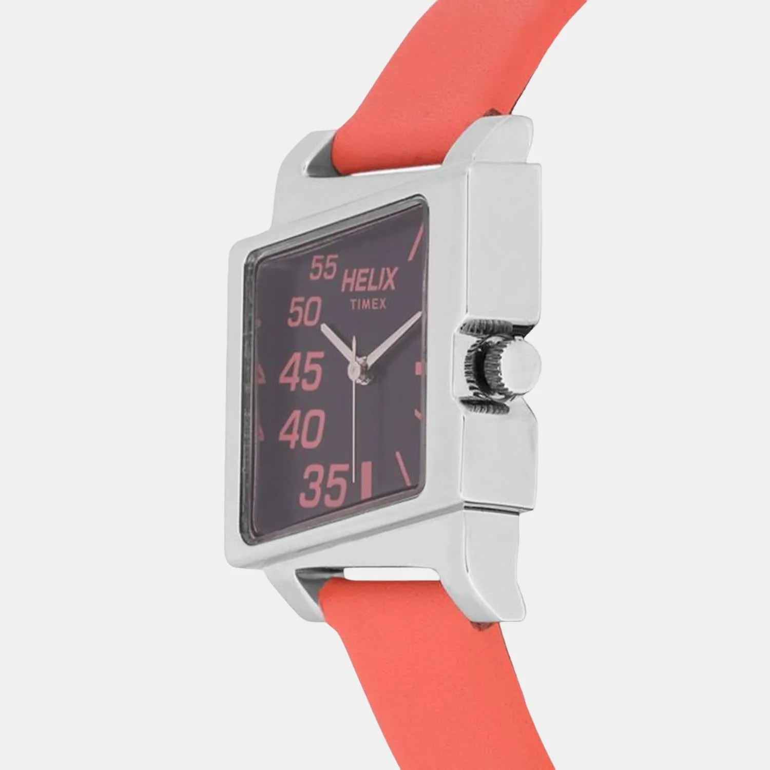 Women Analog Coral Pink Leather Watch TW044HL00