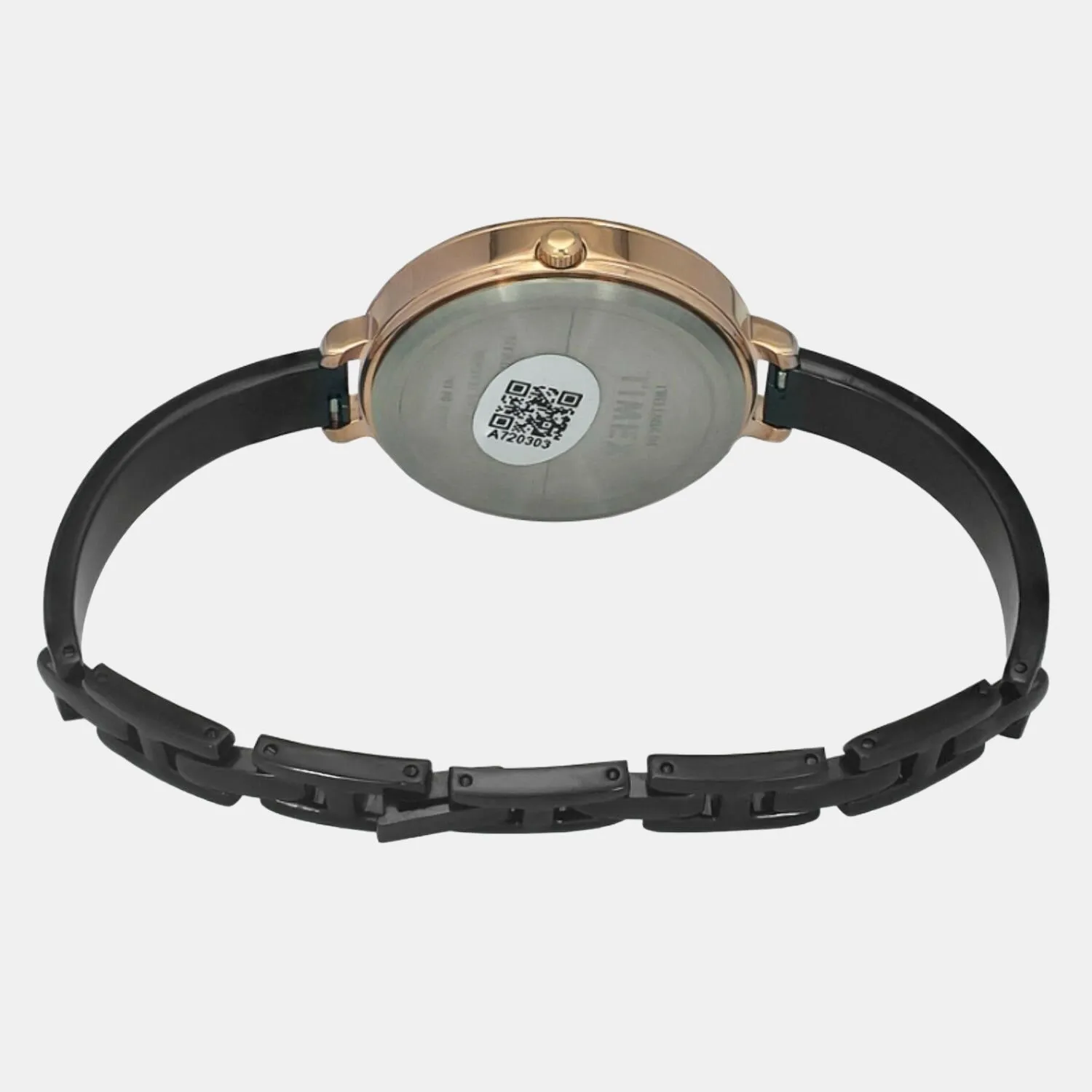 Women Black Analog Stainless Steel Watch TWEL12818