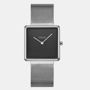 Women's Black Analog Stainless Steel Watch V236LXUUMU