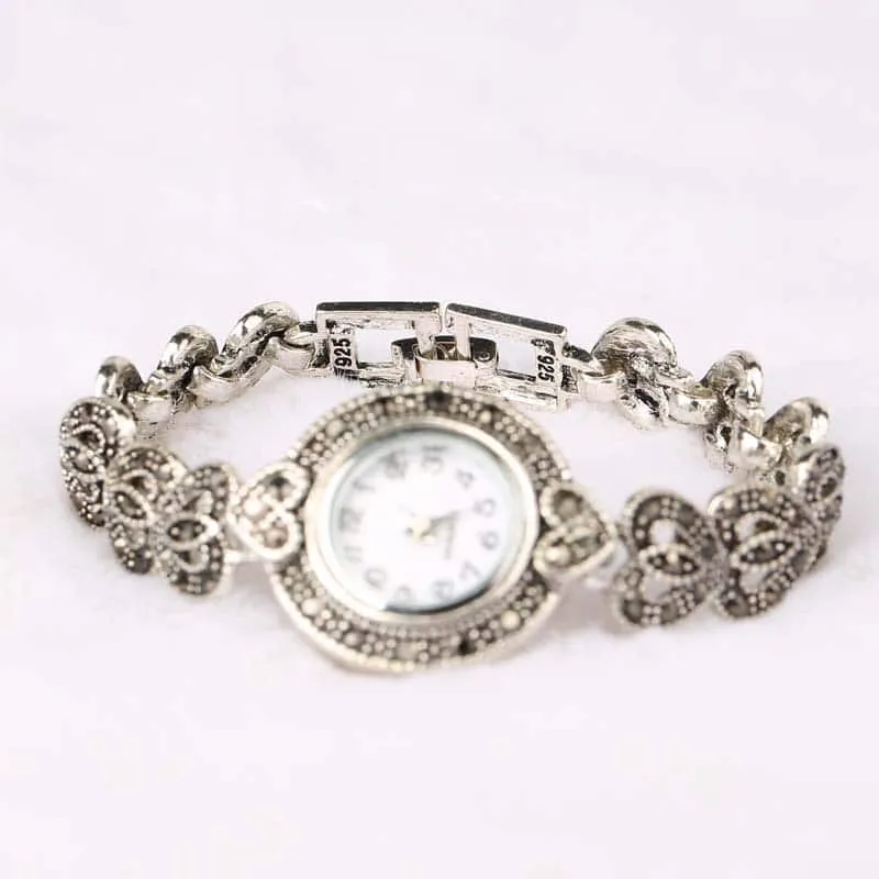 Women's Crystal Heart Bracelet Watches