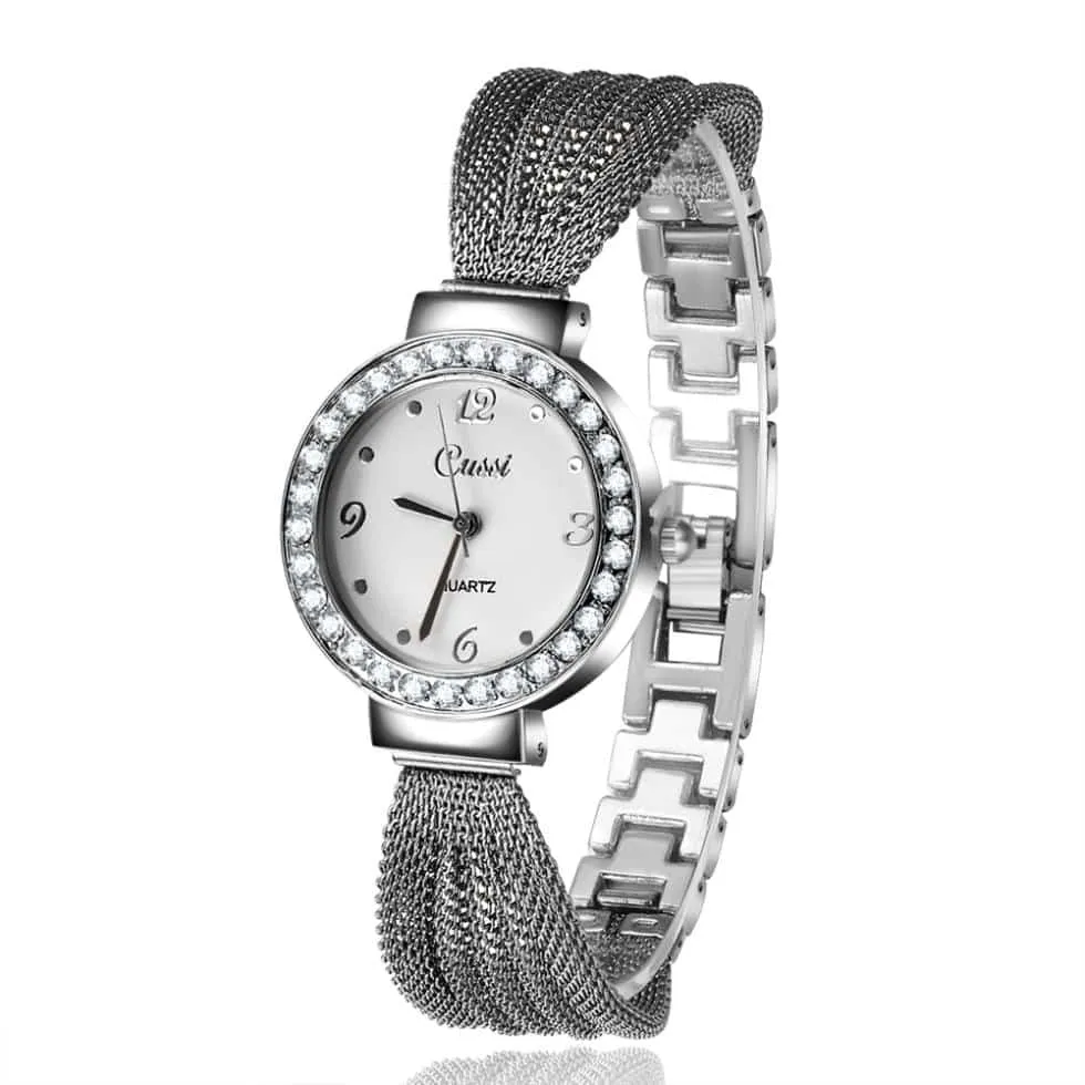 Women's Watches with Rhinestone Bracelet