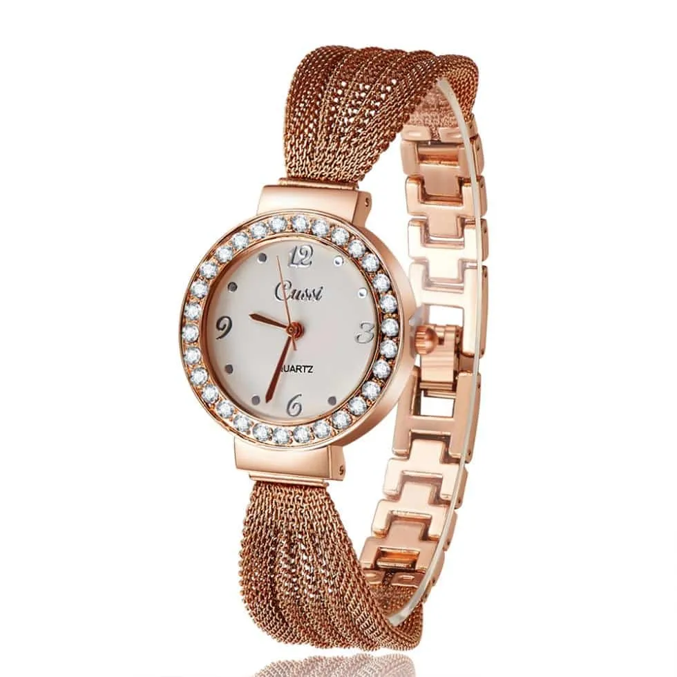 Women's Watches with Rhinestone Bracelet