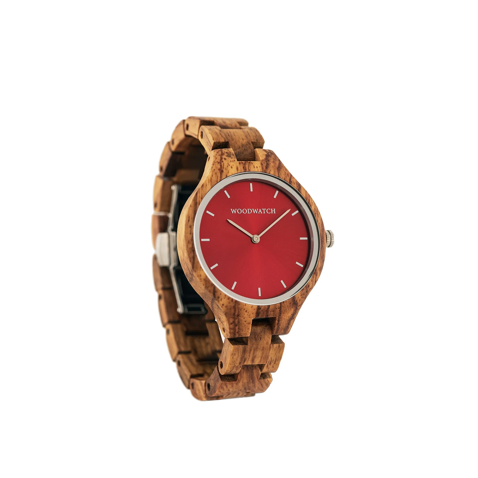 WOODWATCH WOMEN'S AURORA AUBURN GLOW WW-A-AG W/ FREE STRAP WW-S-H-14
