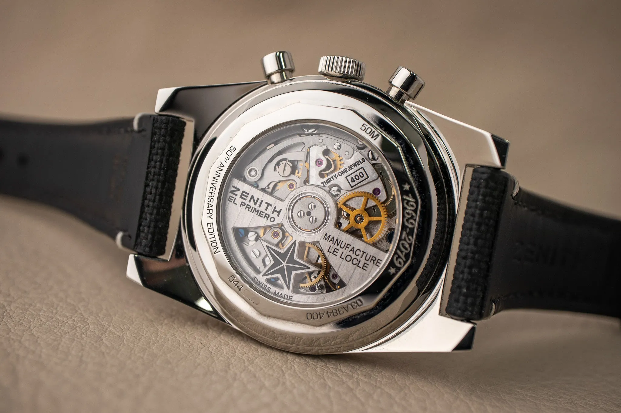 Zenith Chronomaster Revival 50th Anniversary El Primero 03.A384.400/21.C815 White Dial