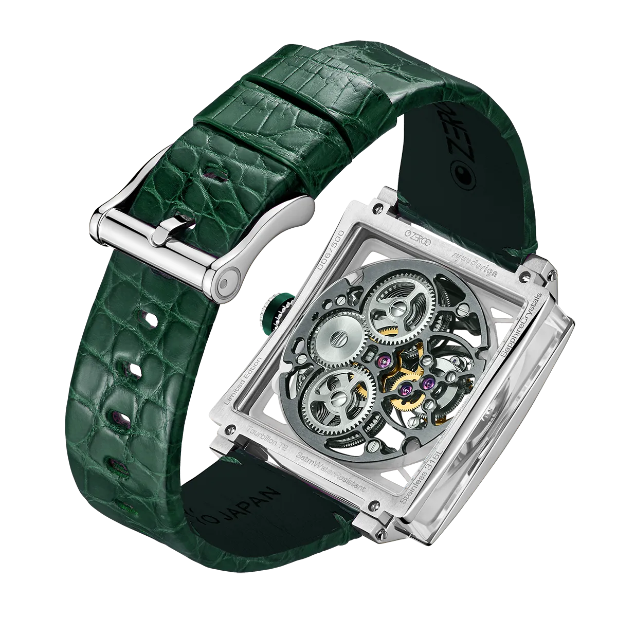 ZEROO T1 THE ARCHER FULL SKELETON TOURBILLONMANUAL TOURBILLON WATCH FOR GENTS - ZT002SGR