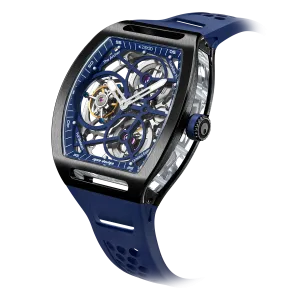 ZEROO T4 THE ARCHER FULL SKELETON TOURBILLONMANUAL TOURBILLON WATCH FOR GENTS - ZT004BBL