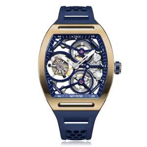 ZEROO T4 THE ARCHER FULL SKELETON TOURBILLONMANUAL TOURBILLON WATCH FOR GENTS - ZT004GBL