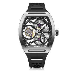 ZEROO T4 THE ARCHER FULL SKELETON TOURBILLONMANUAL TOURBILLON WATCH FOR GENTS - ZT004SBK