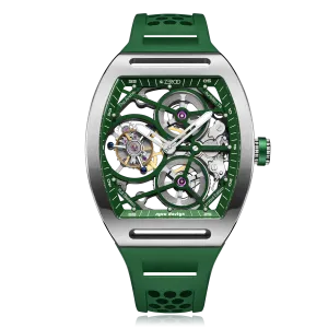 ZEROO T4 THE ARCHER FULL SKELETON TOURBILLONMANUAL TOURBILLON WATCH FOR GENTS - ZT004SGR