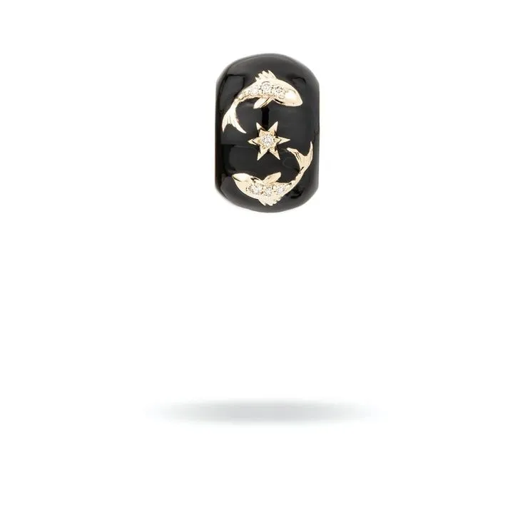 Zodiac Ceramic   Diamond Big Bead