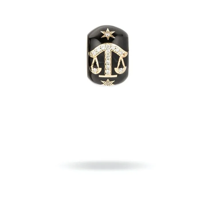 Zodiac Ceramic   Diamond Big Bead