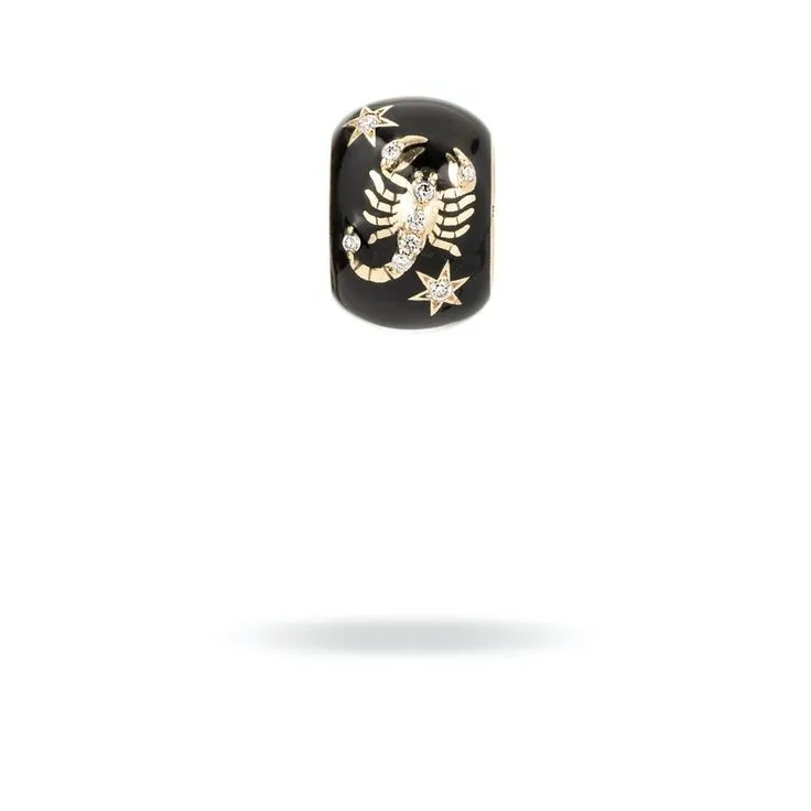 Zodiac Ceramic   Diamond Big Bead