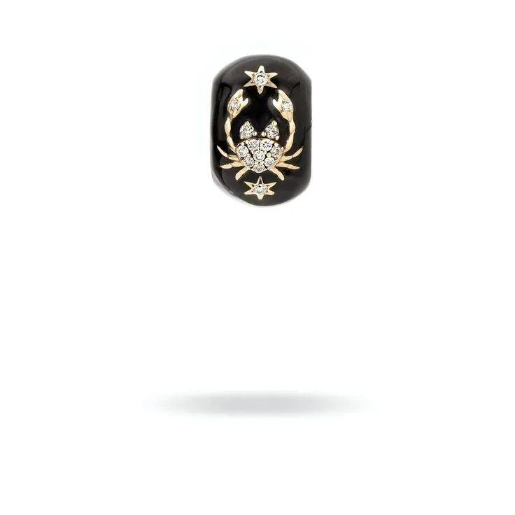 Zodiac Ceramic   Diamond Big Bead