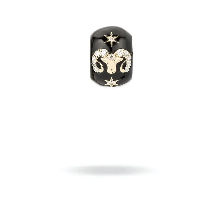 Zodiac Ceramic   Diamond Big Bead