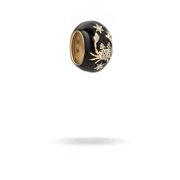 Zodiac Ceramic   Diamond Big Bead